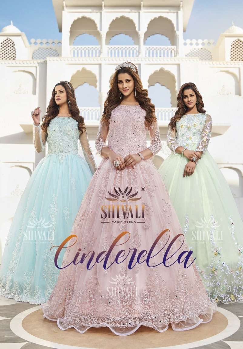 shivali cinderella exclusive designer party wear dress latest collection wholesaler surat 