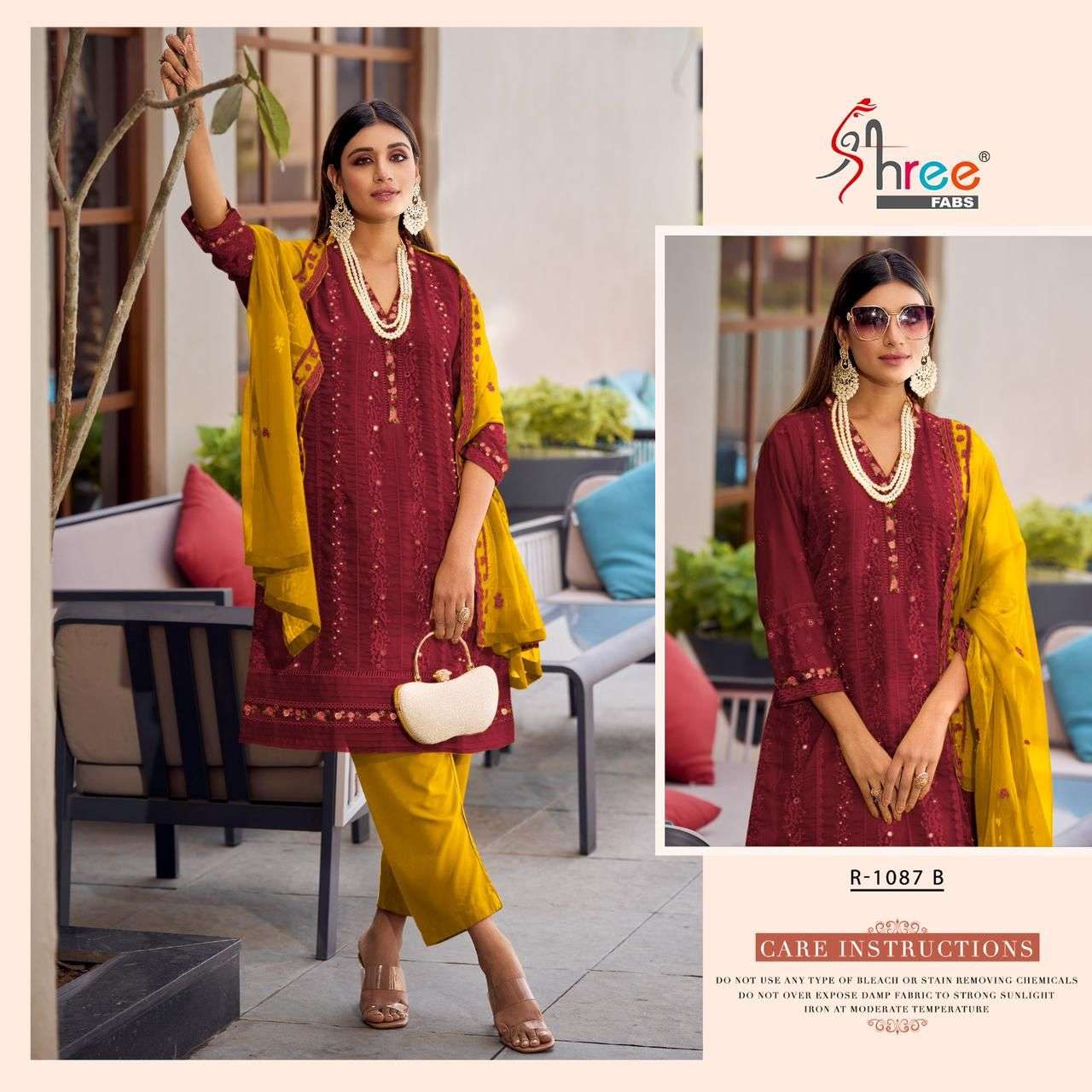 shree fabs 1087 series exclusive designer pakistani salwar kameez wholesale price surat 