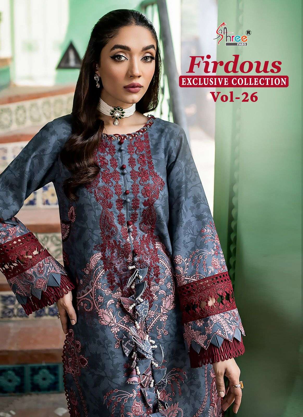 shree fabs firdous vol-26 2559-2566 series stylish designer pakistani salwar kameez catalogue manufacturer surat