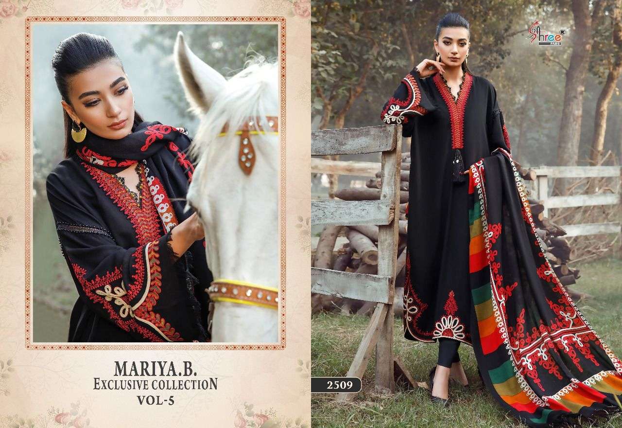 shree fabs mariya b vol-5 2506-2513 series gorgeous look designer pakistani salwar kameez catalogue online surat 