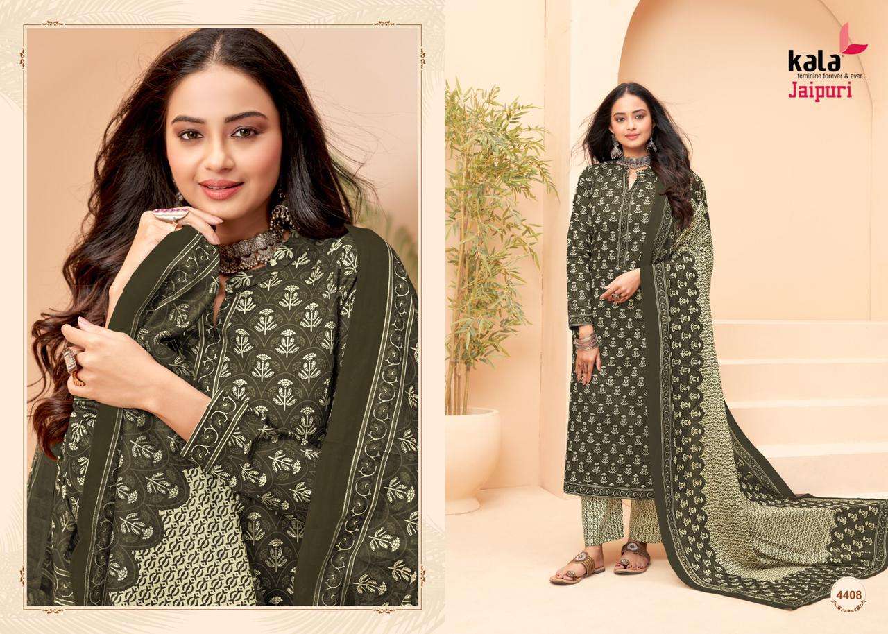 tarika creation jaipuri vol-1 4401-4412 series pure cotton designer salwar kameez dress material new catalogue 