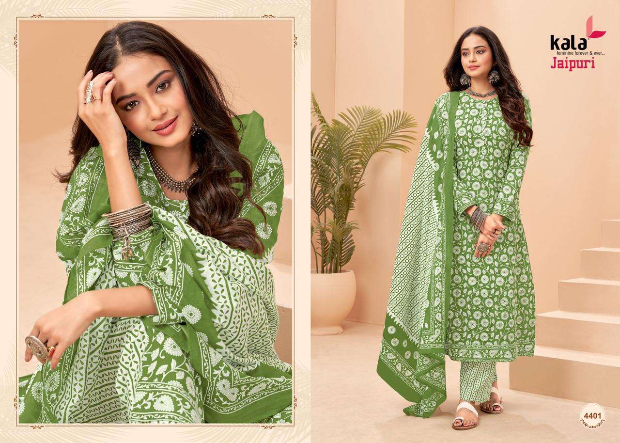 tarika creation jaipuri vol-1 4401-4412 series pure cotton designer salwar kameez dress material new catalogue 