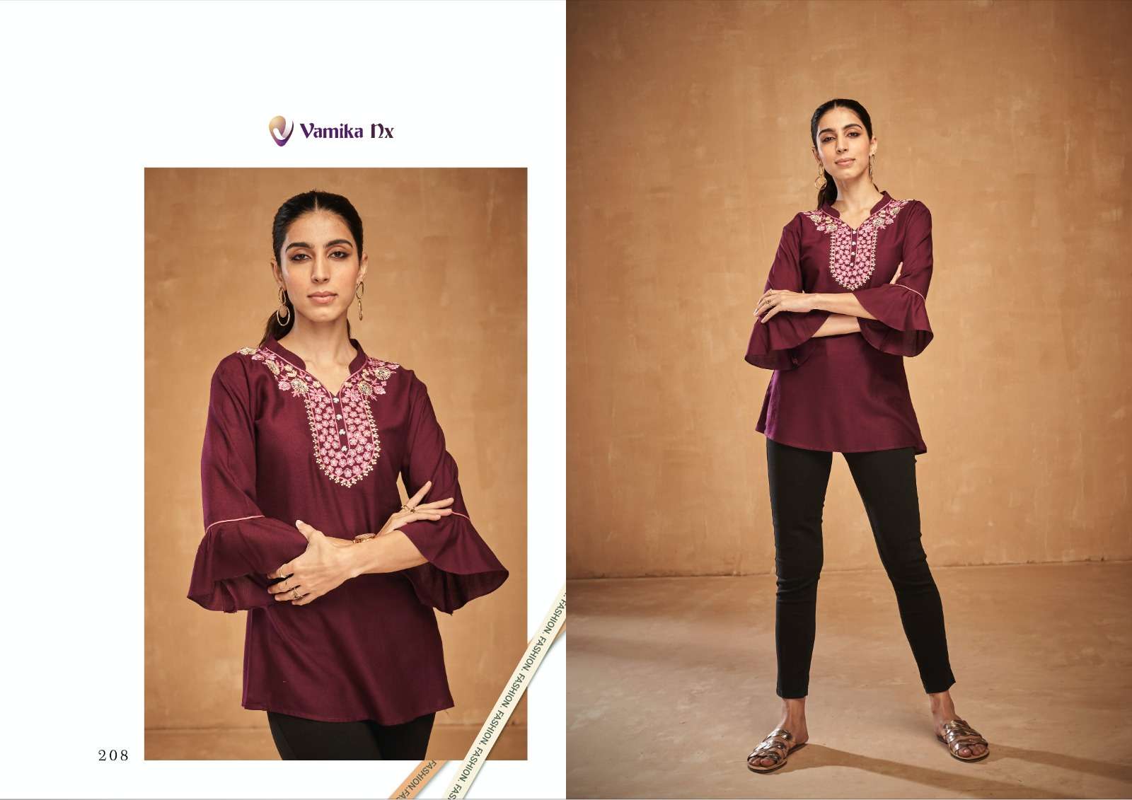 vamika anokhi 201-208 series fancy designer shot tops new catalogue collection 