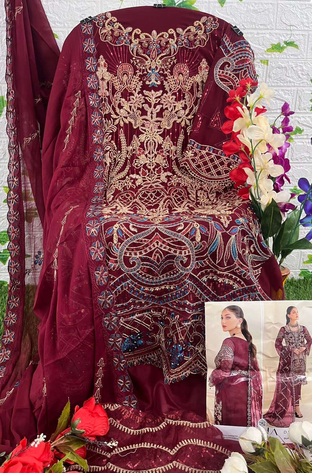 zaha ramsha vol-7 10130 series stylish look designer pakistani salwar wholesaler surat 