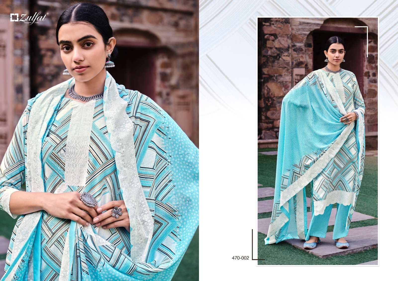 zulfat designer suits dinaaz pure cotton designer salwar kameez wholesale price surat 