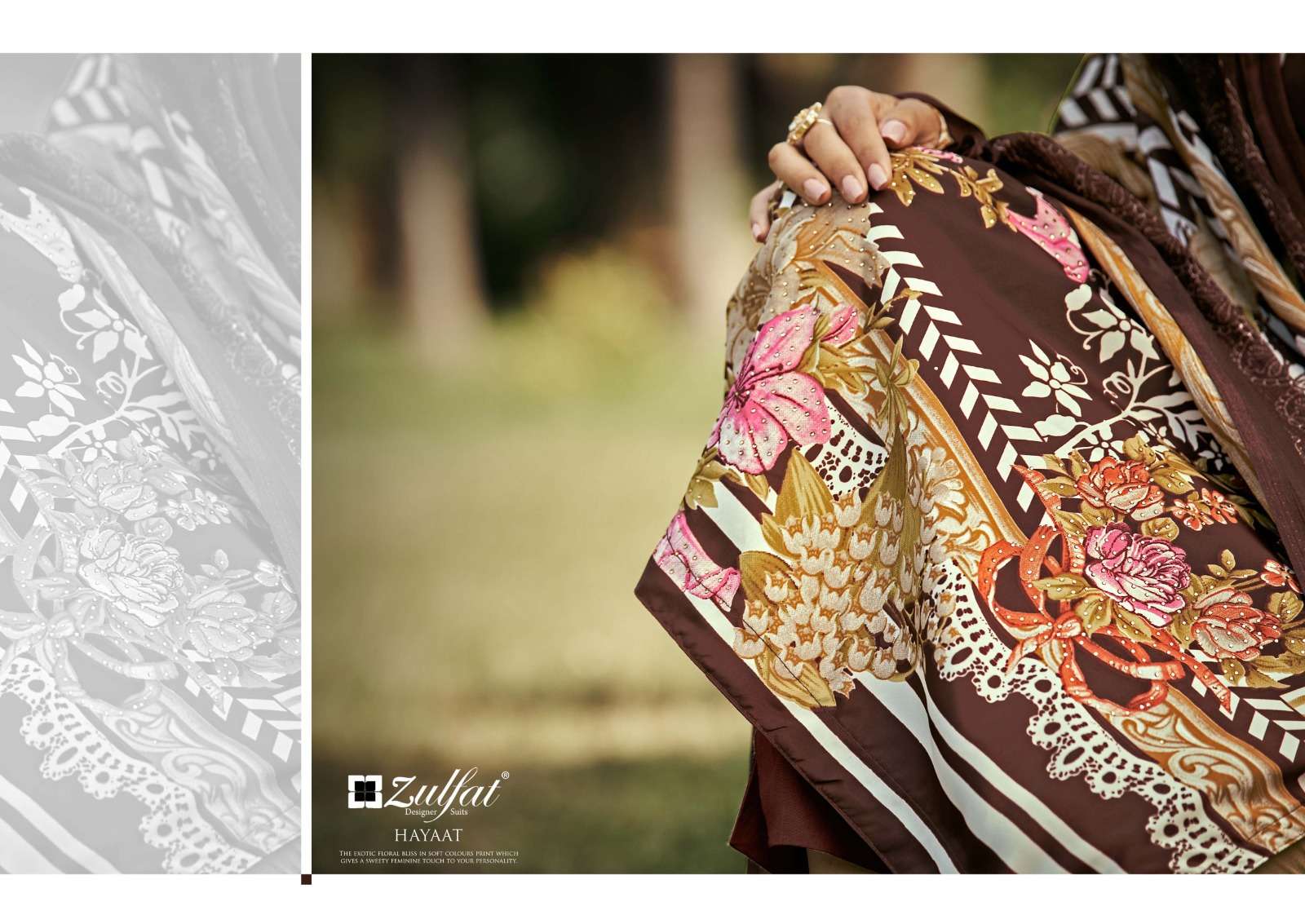 zulfat designer suits hayaat pure crepe designer salwar kameez catalogue surat 