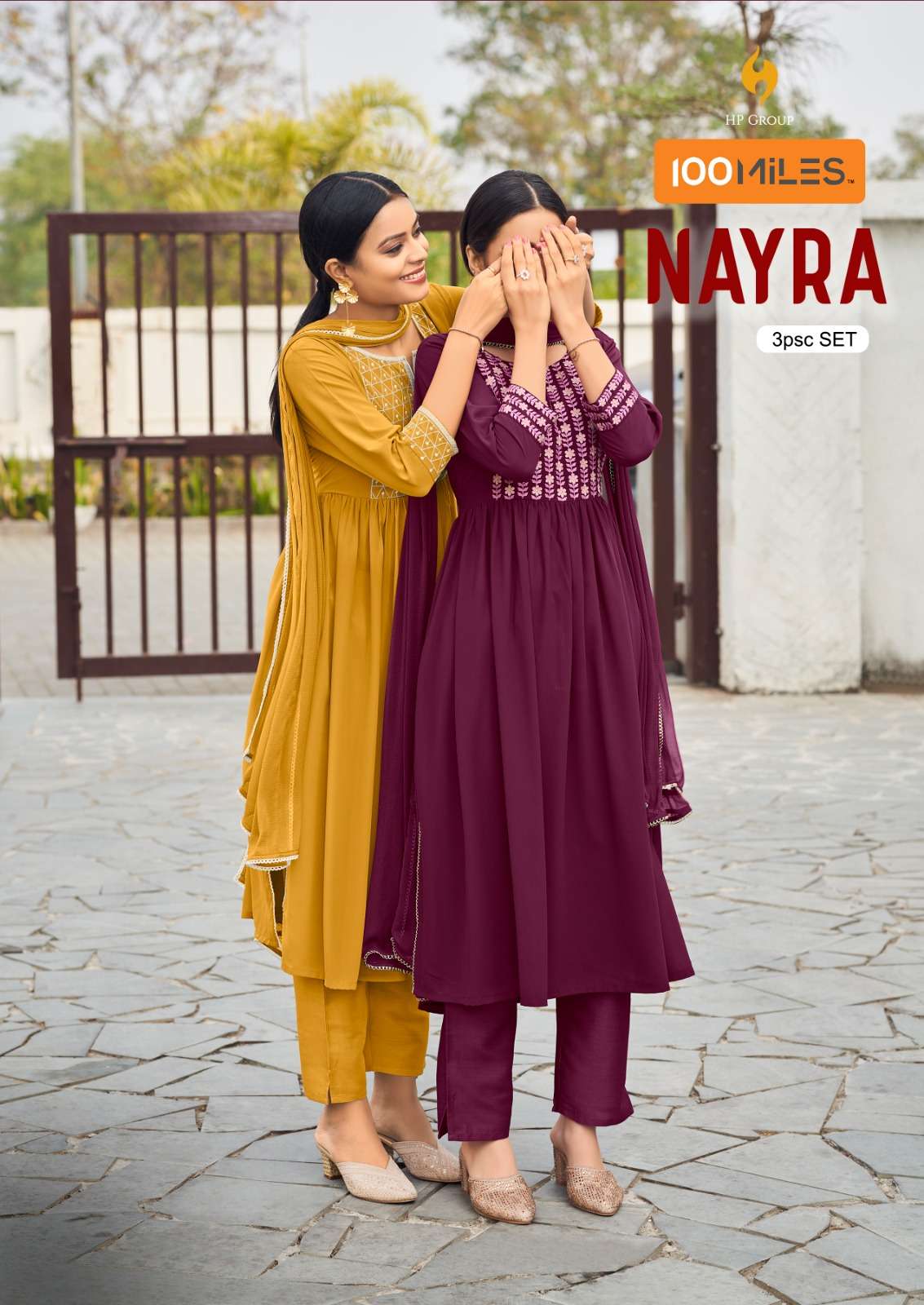 100 miles nayra 01-04 series stylish look designer kurtis catalogue manufacturer surat 
