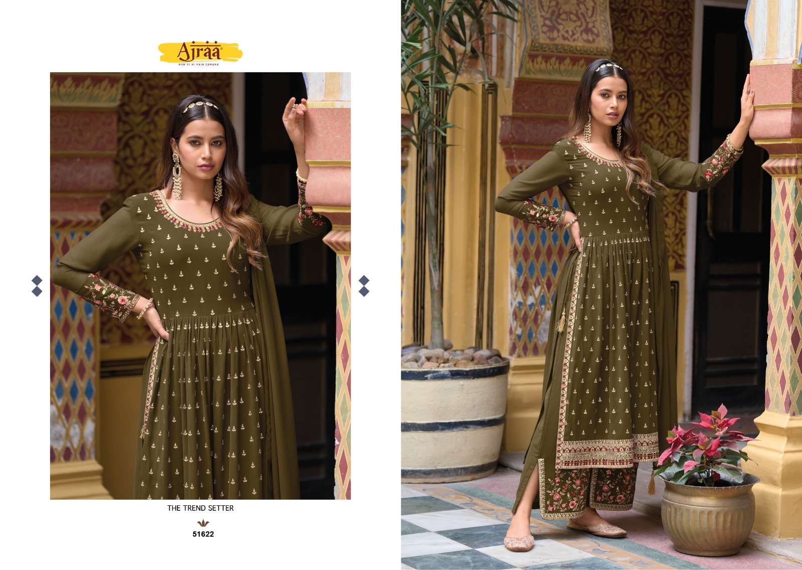 ajraa hiva vol-7 51621-51624 series readymade designer party wear salwar suits catalogue design 2023 