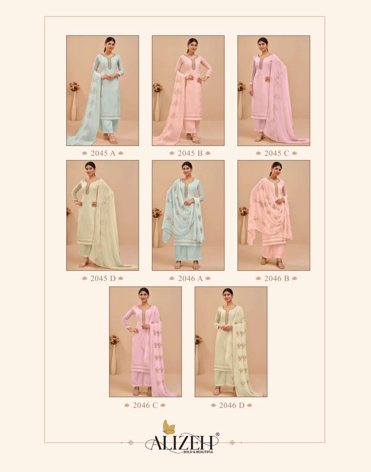 alizeh murad vol-9 exclusive designer salwar suits catalogue manufacturer surat 
