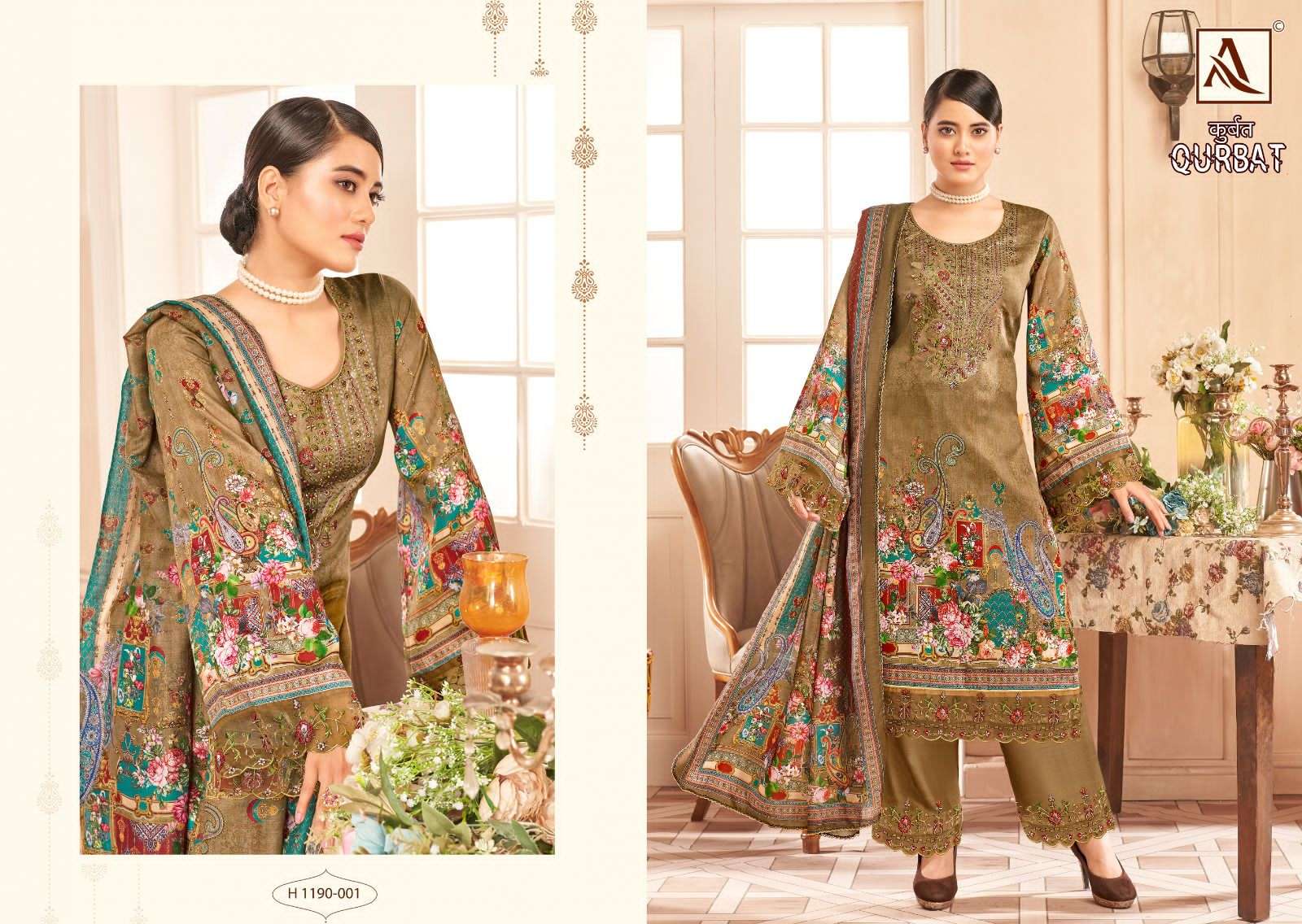 alok suit qurbat edition vol-9 fancy designer salwar kameez catalogue online wholesaler surat 