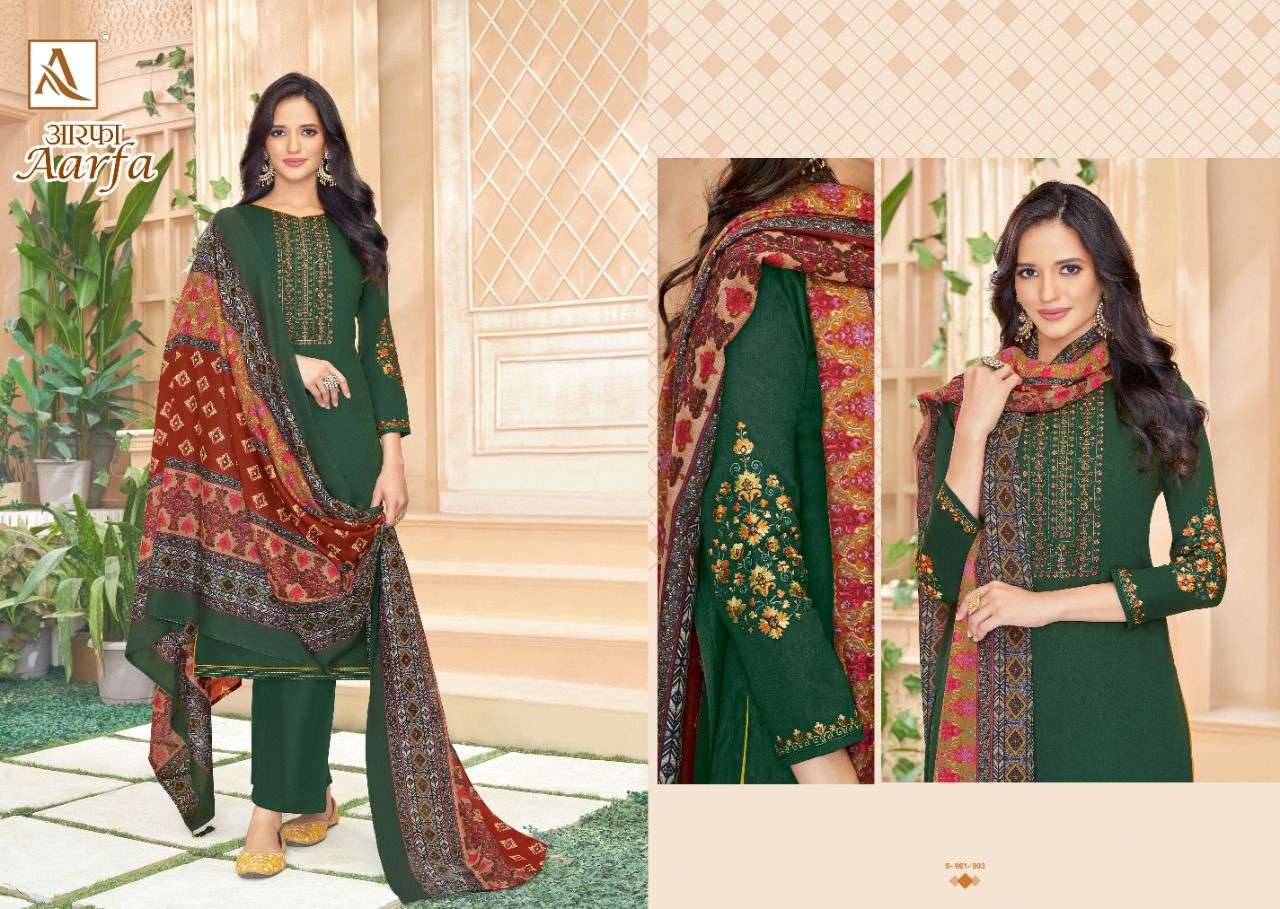 alok suits aarfa pure zam cotton designer salwar kameez wholesale price surat