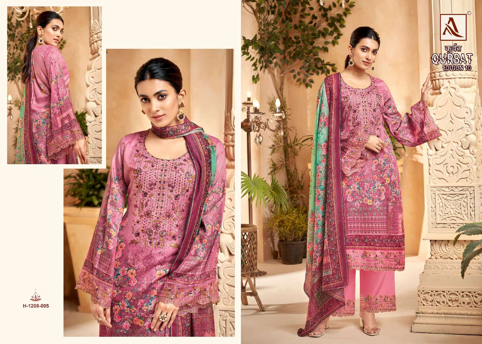 alok suits by qurbat vol 10 designer pakistani jam cotton salwar kameez wholesale dealer set to set best price 