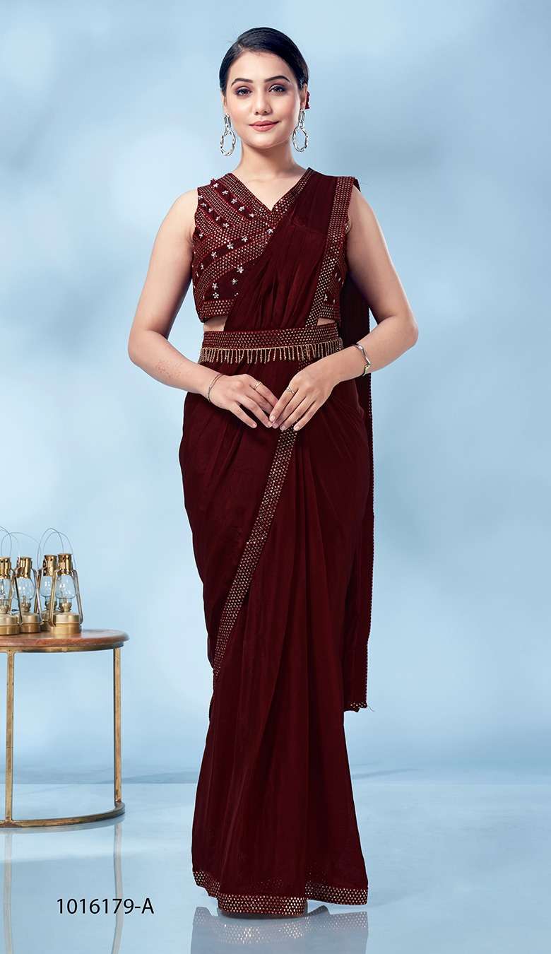 amoha trendz 1016179 series exclusive designer readymade saree wholesale price surat 