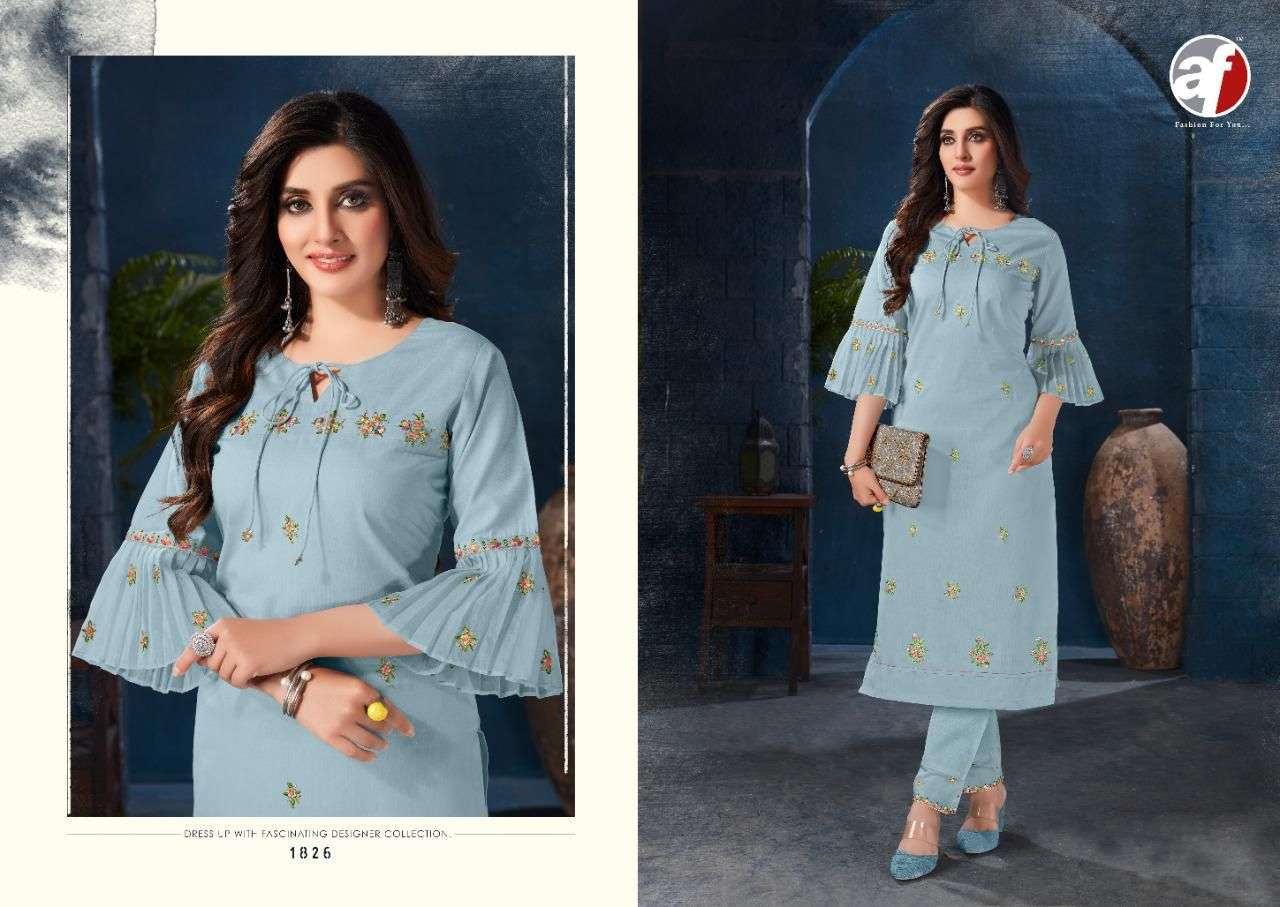 anju fabrics softy stylish designer kurti with pant catalogue online market surat 