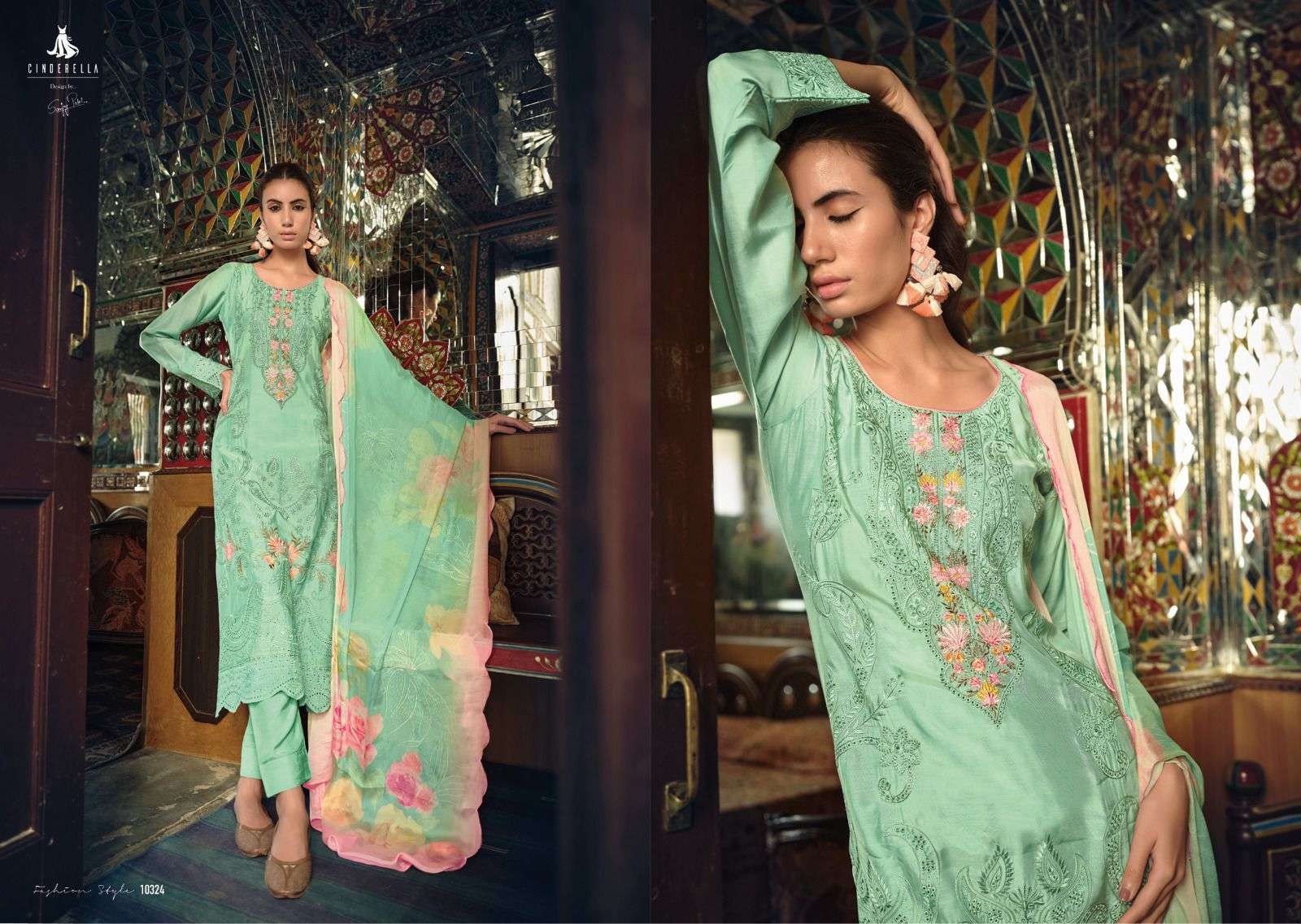 cinderella sarisha 10320-10325 series exclusive designer salwar kameez catalogue wholesale price surat 