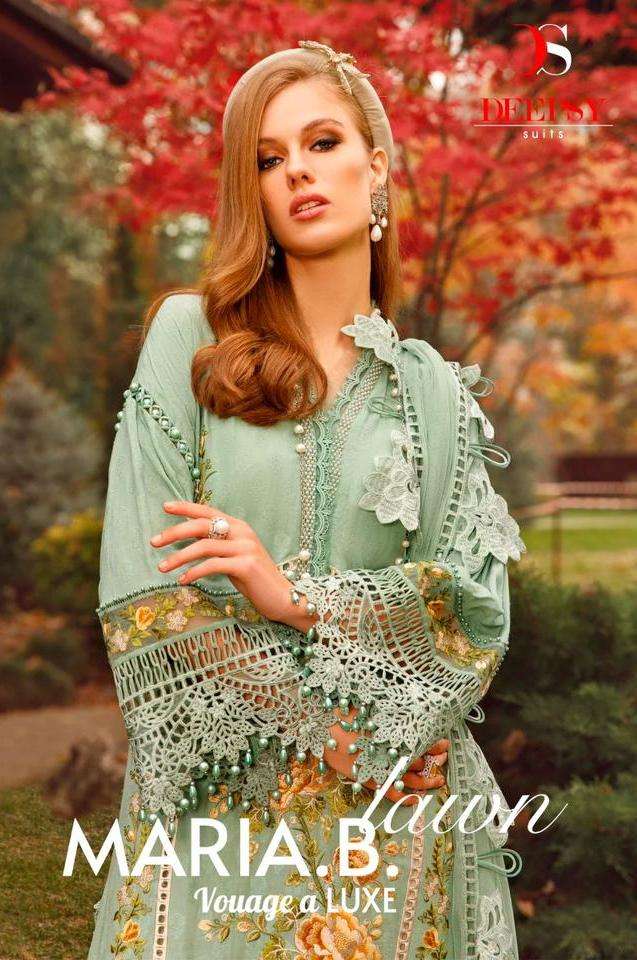 deepsy suits maria b lawn vouage a luxe 3041-3048 series fancy designer pakistani salwar suits design 2023 