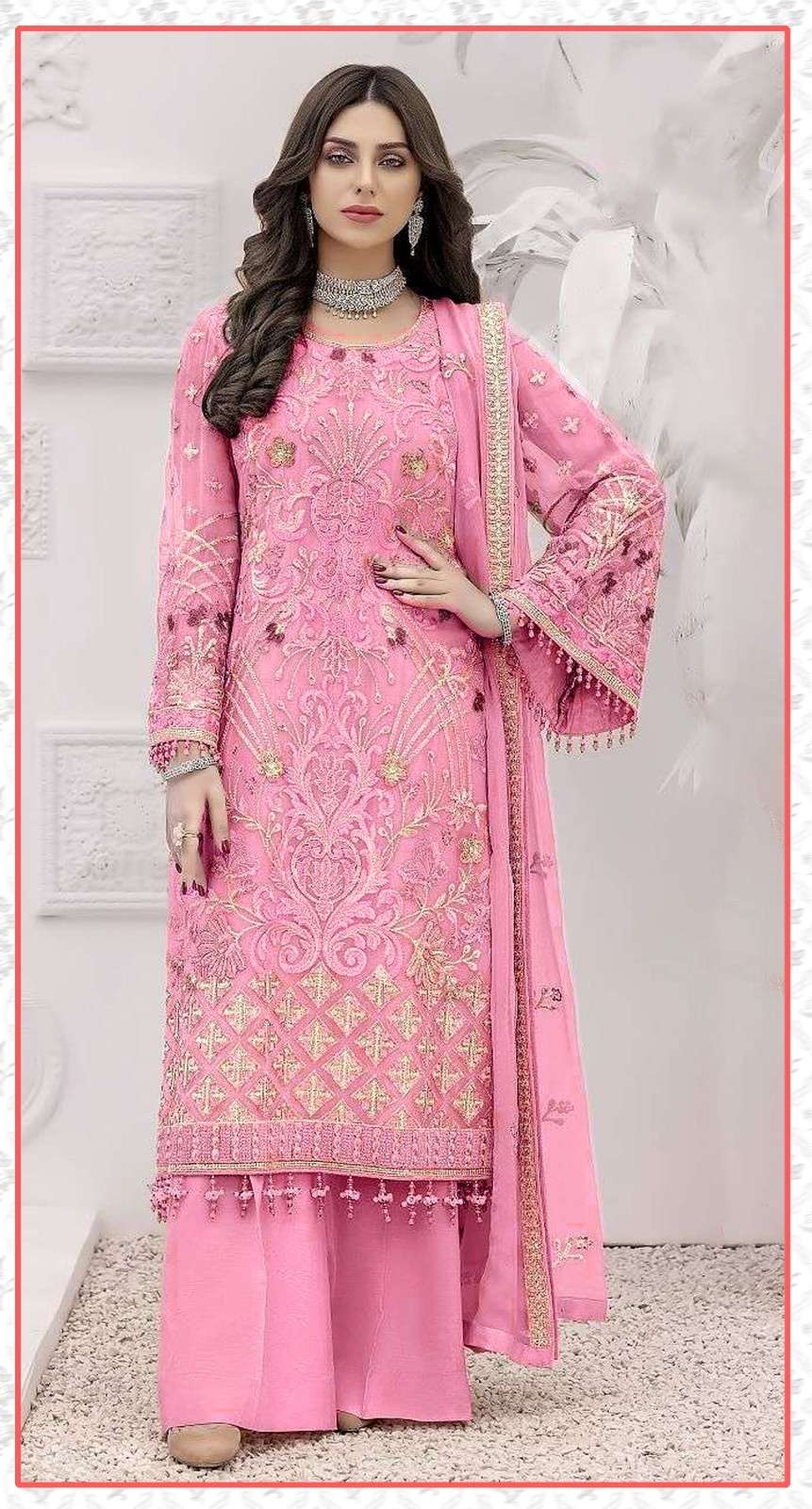 dinsaa suit 176 series faux georgette designer pakistani salwar suits collection surat 