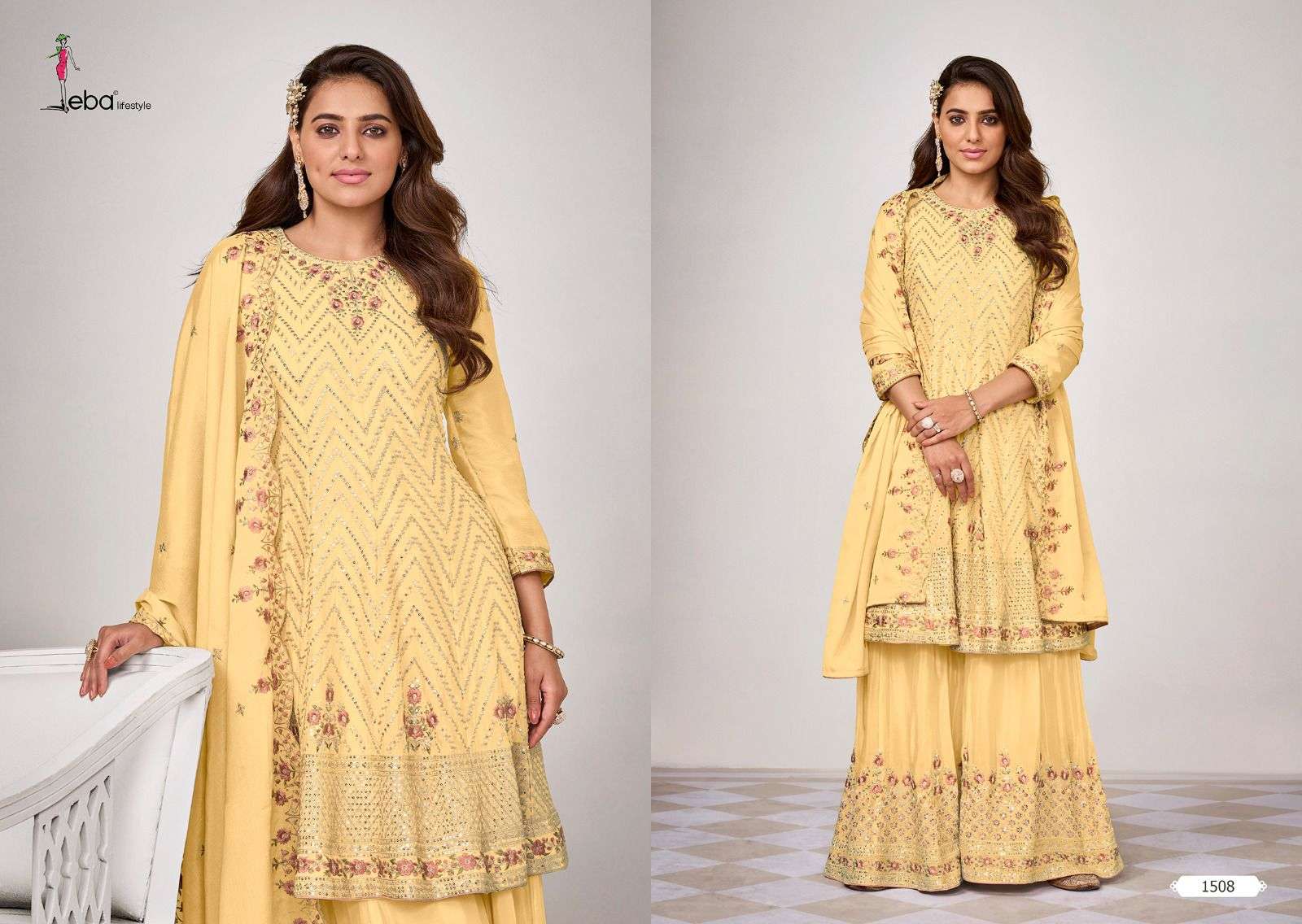 eba lifestyle kiara 1507-1510 series function special designer salwar suits catalogue wholesaler surat 