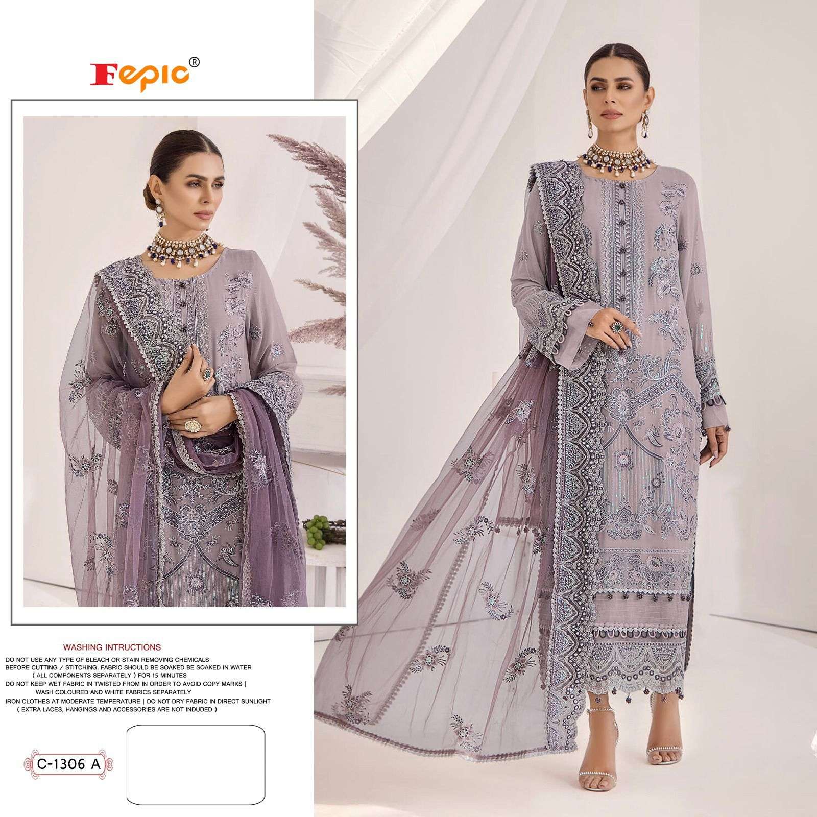 fepic 1306 series georgette designer pakistani salwar suits online market surat 