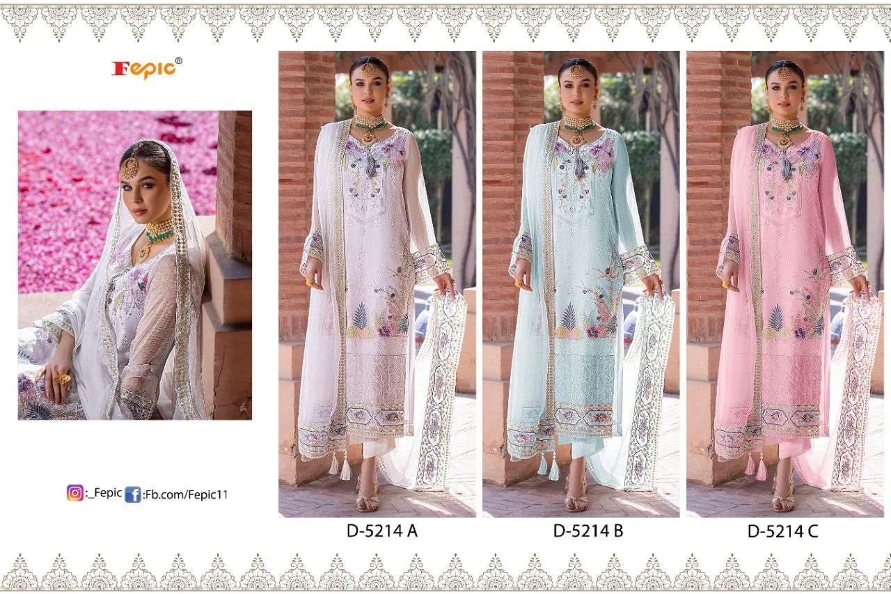 fepic 5214 series stylish designer pakistani salwar kameez surat