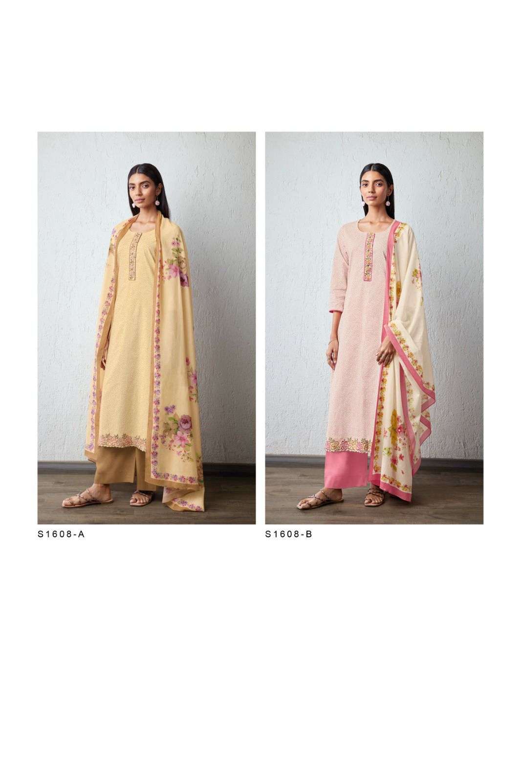 ganga damini 1608 series indian designer salwar kameez catalogue design 2023