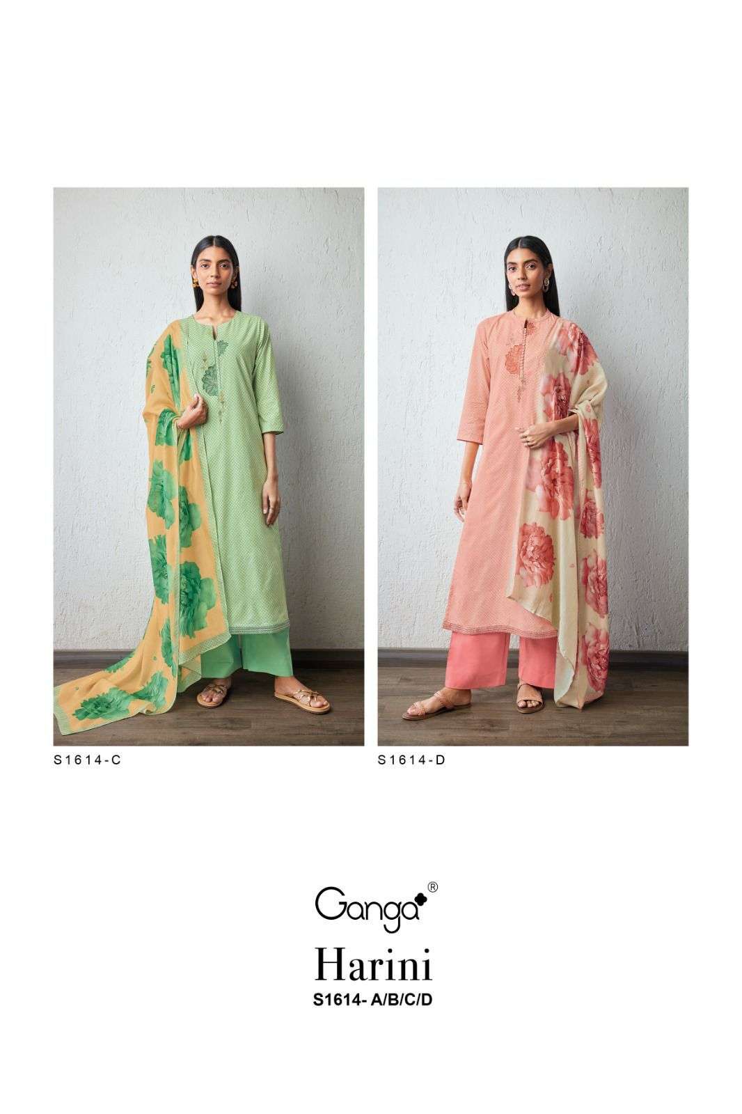 ganga harini s1614 cotton designer punjabi suits collection buy online dealer 