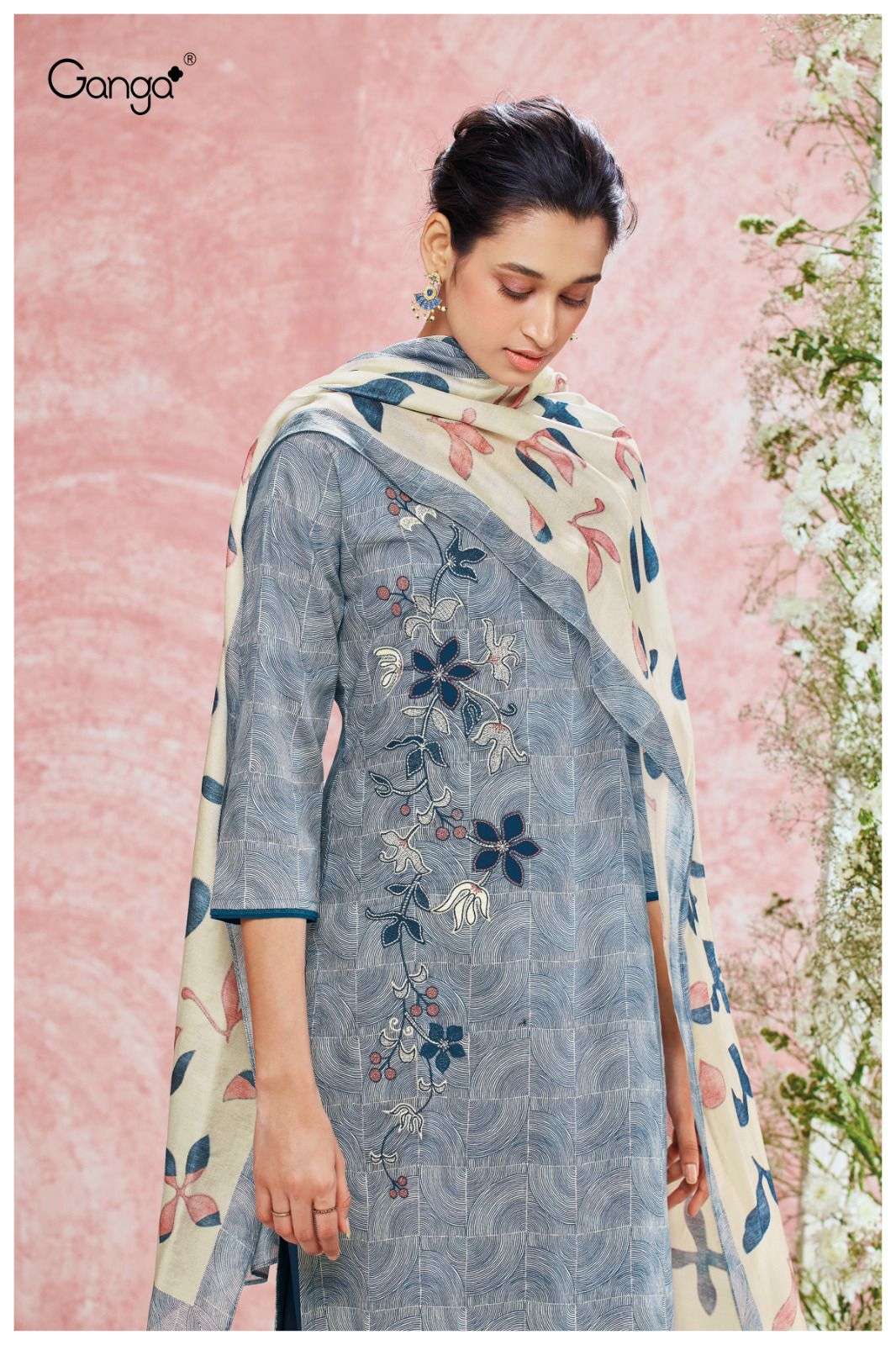 ganga kiara 1635 series exclusive designer salwar kameez catalogue manufacturer surat