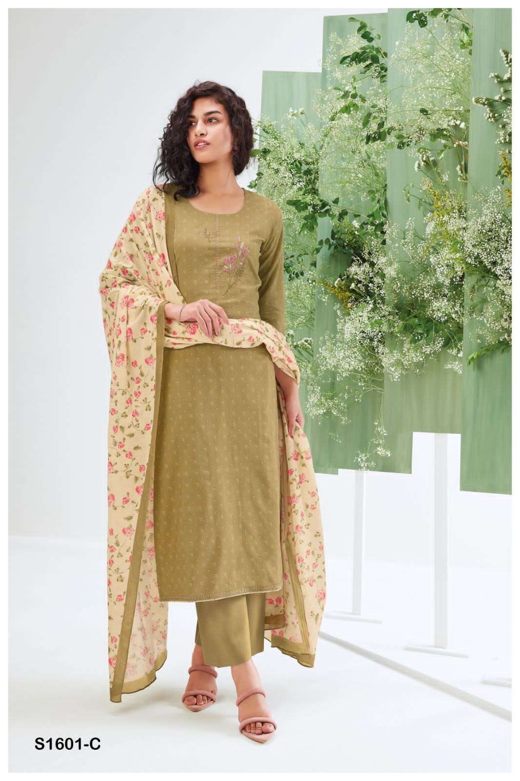 ganga lipika 1601 series indian designer salwar kameez latest catalogue wholesaler surat
