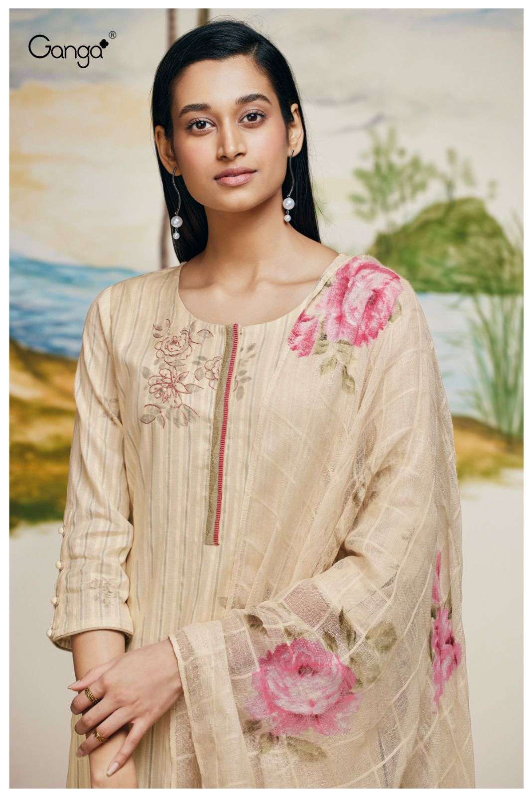 ganga mouni 1627 series premium cotton salwar kameez catalogue collection 2023 
