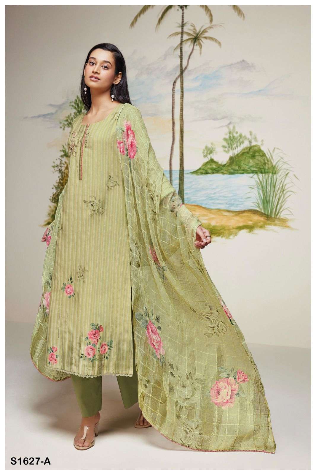 ganga mouni 1627 series premium cotton salwar kameez catalogue collection 2023 