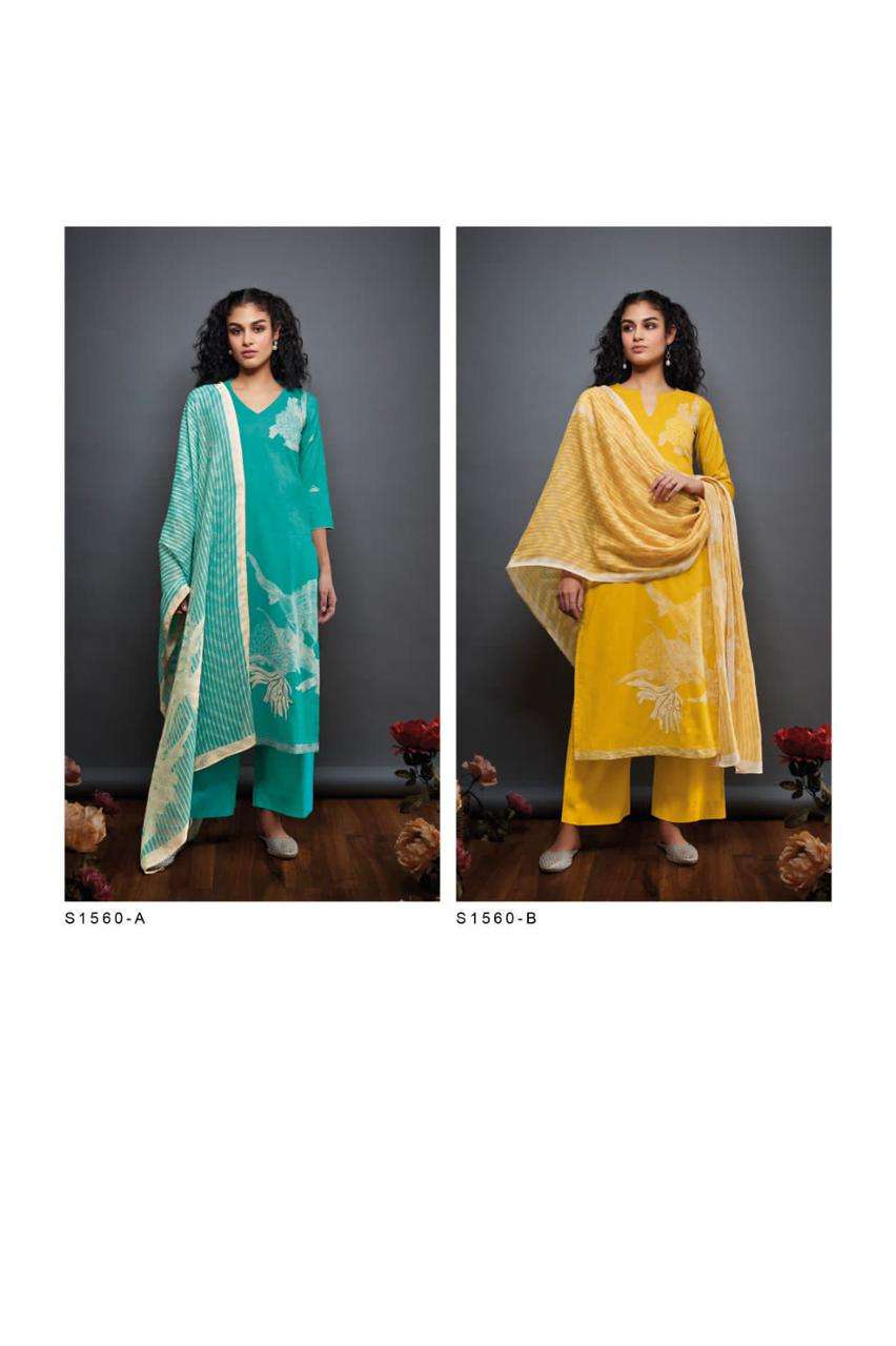 ganga prisha 1560 series exclusive designer salwar kameez manufacturer surat 
