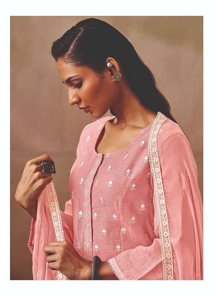 ganga roshni exclusive designer linen solid salwar kameez best wholesale price 