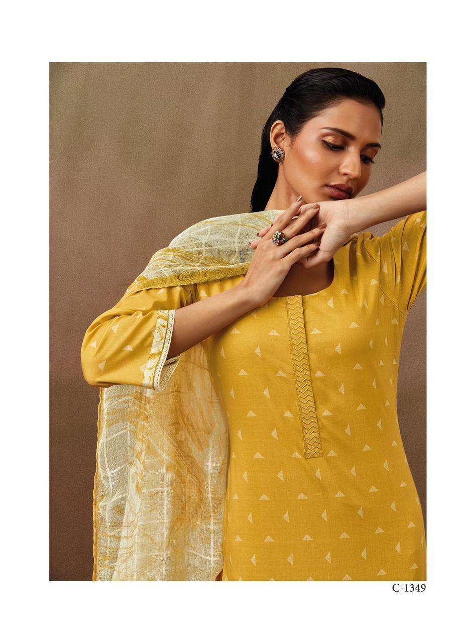 ganga rubi premoium cotton designer dress material collection wholesale price surat