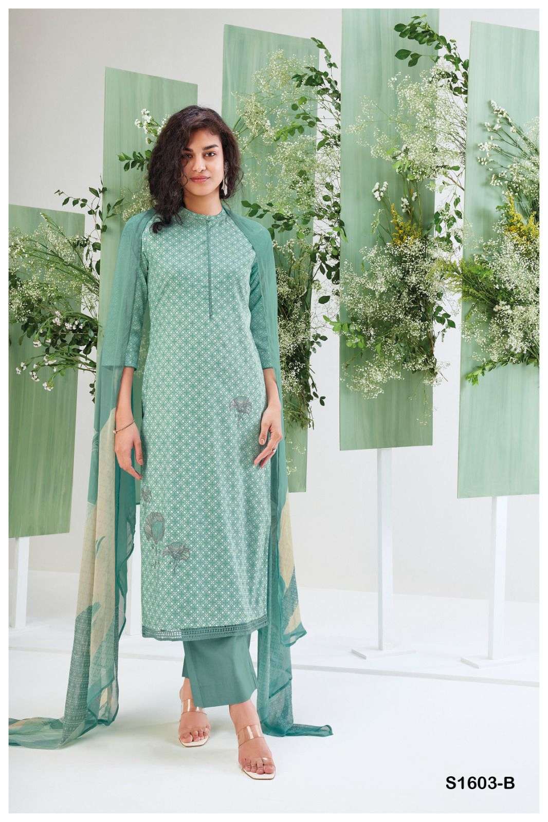 ganga saumya 1603 series fancy designer salwar kameez catalogue wholesale price surat