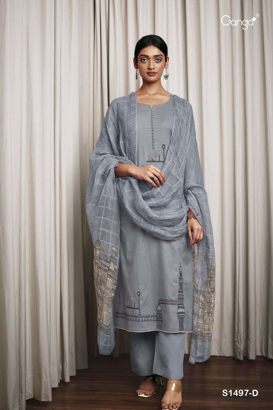 ganga tanaya 1497 series exclusive designer salwar kameez catalogue manufacturer surat 