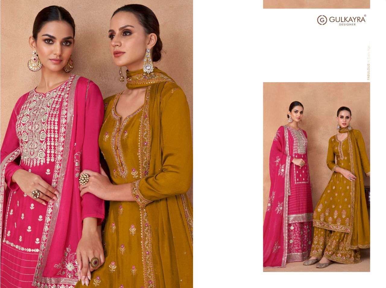 gulkayra designer izhaar 7190-7194 series exclusive designer salwar suits catalogue exporter surat 