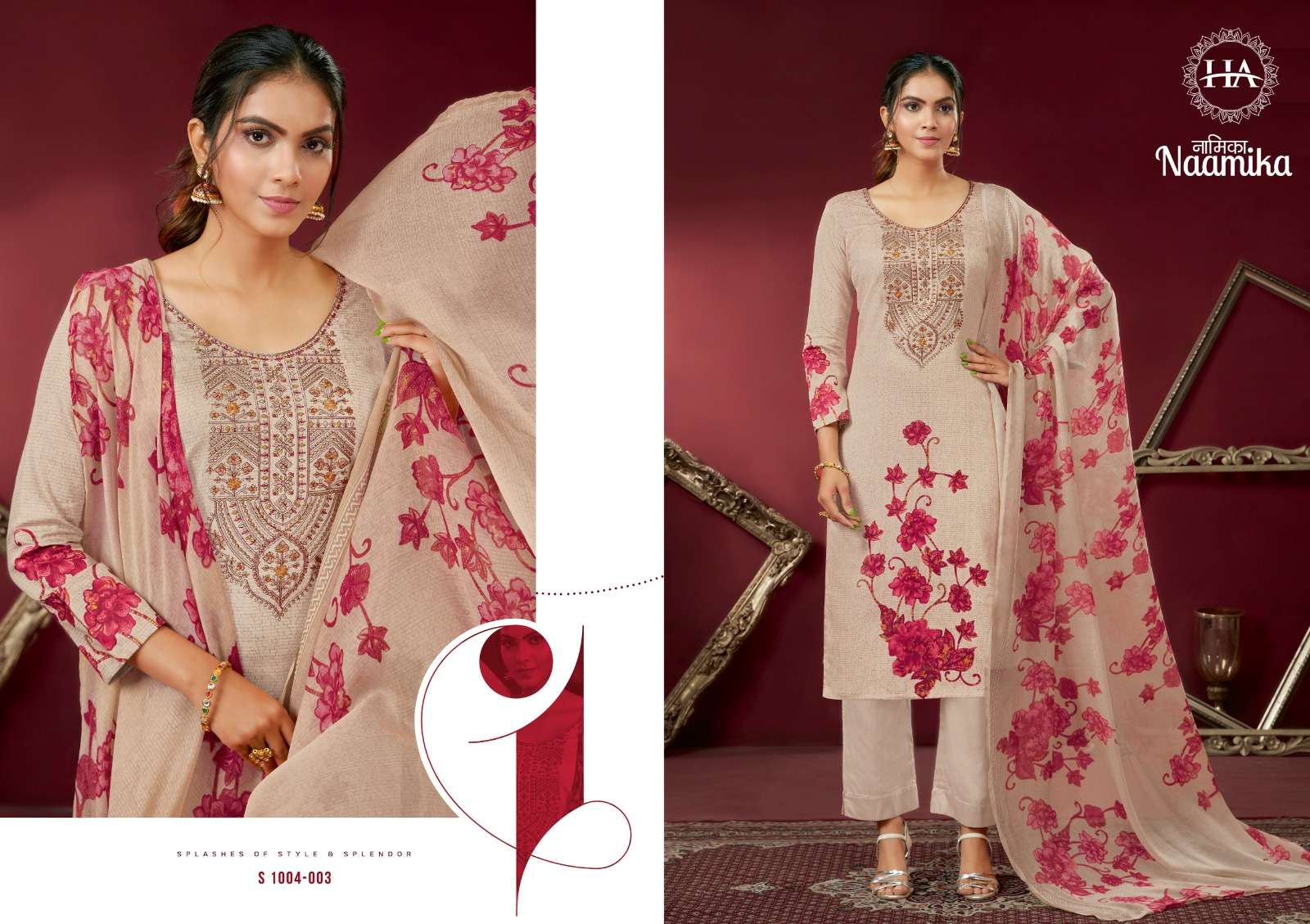 harshit fashion naamika fancy designer salwar suits dress material latest catalogue surat 