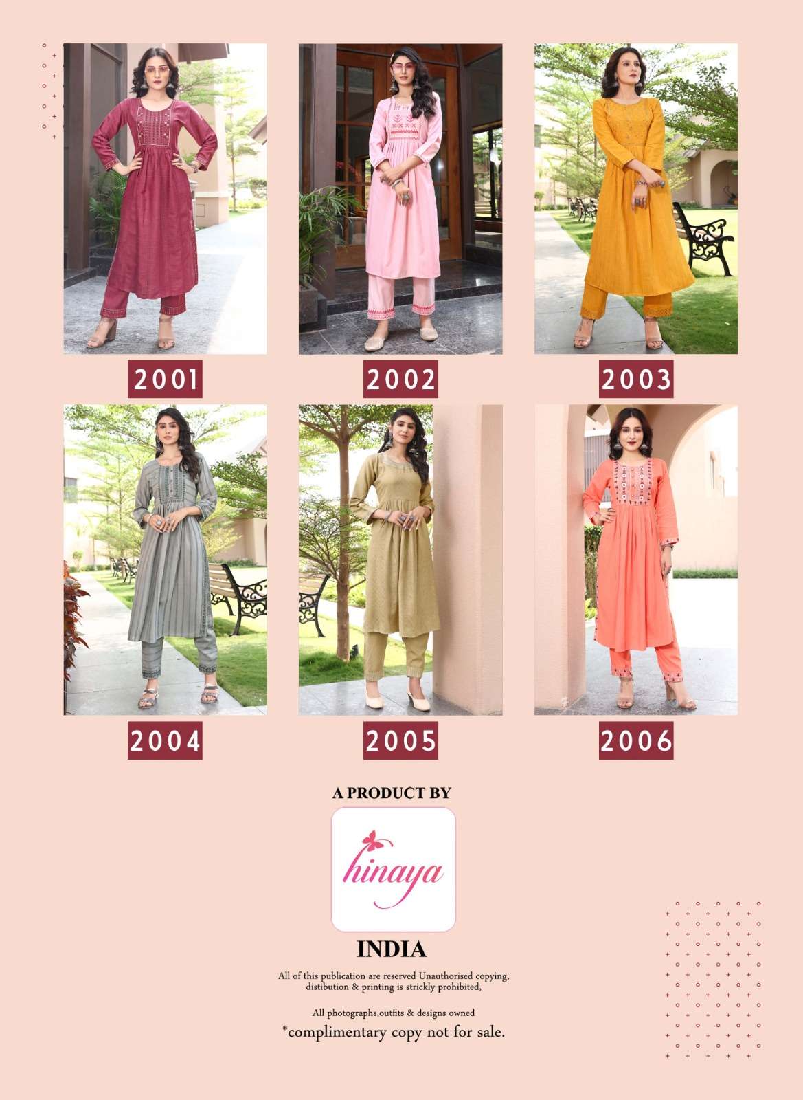 hinaya chahek vol-2 trendy flair nyra cut kurtis collection wholesale price surat