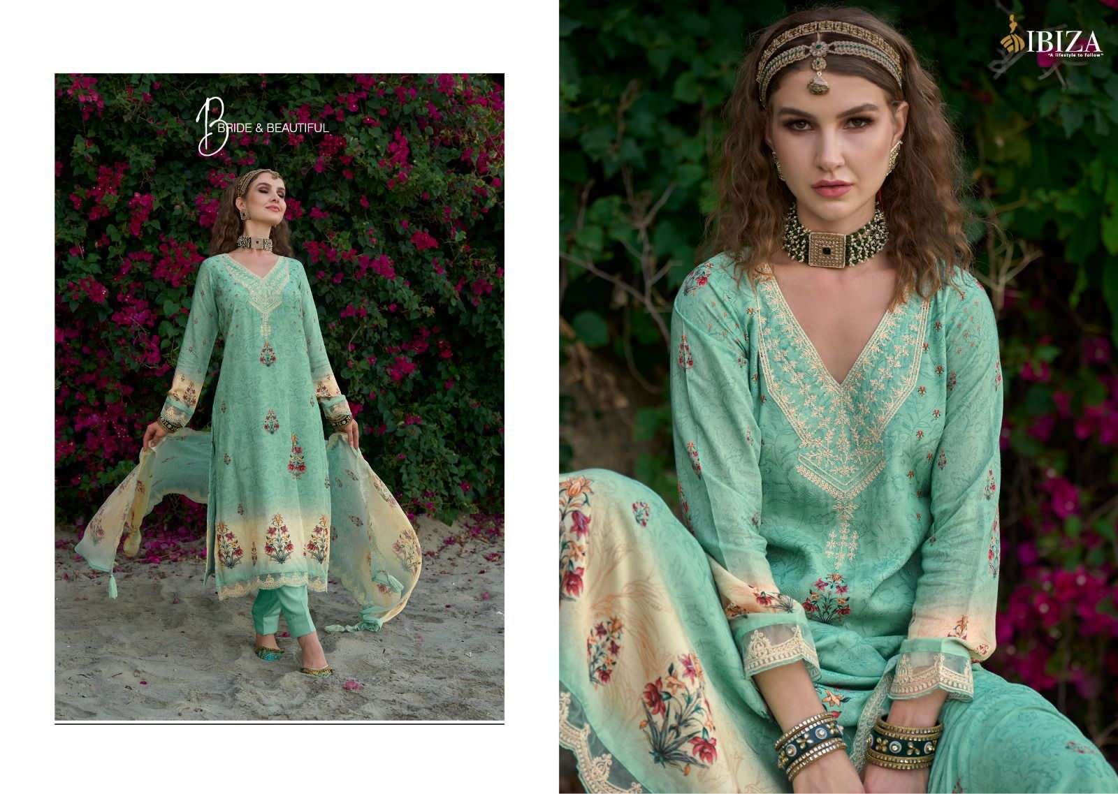 ibiza by pandora 12428-12435 series pure muslin digital salwar kameez online shopping wholesale at surat