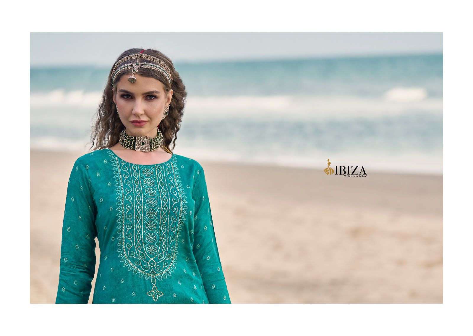 ibiza sawera 12452-12459 series exclusive designer salwar kameez catalogue manufacturer surat 