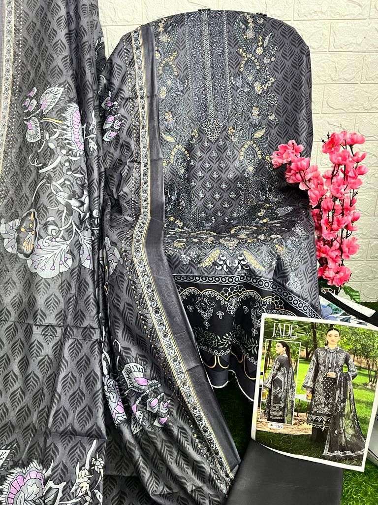 jade chevron 01-06 series fancy designer pakistani salwar suits catalogue wholesaler surat 