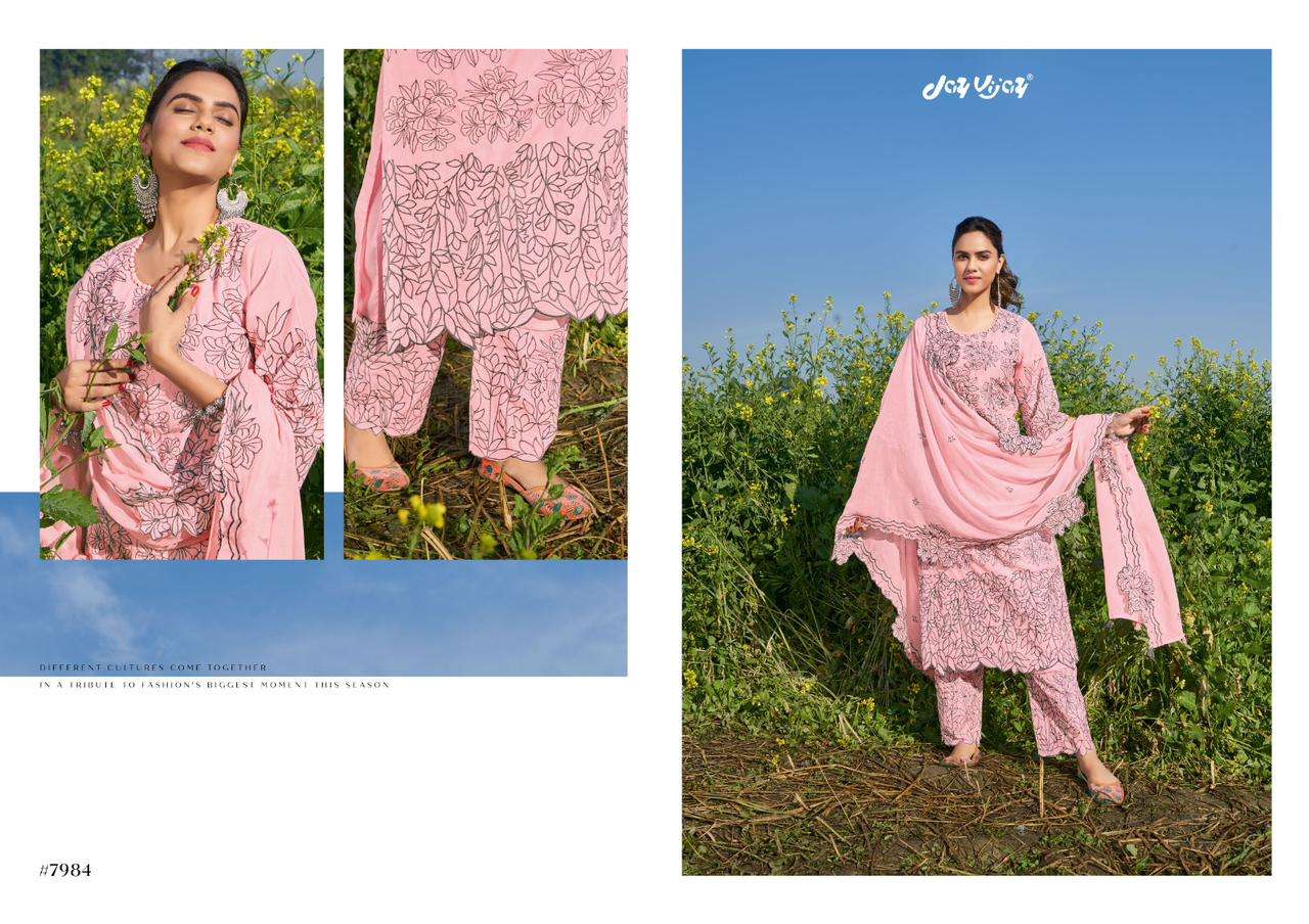 jayvijay aasmani 7981-7988 series stylish designer salwar kameez catalogue wholeasle price surat 