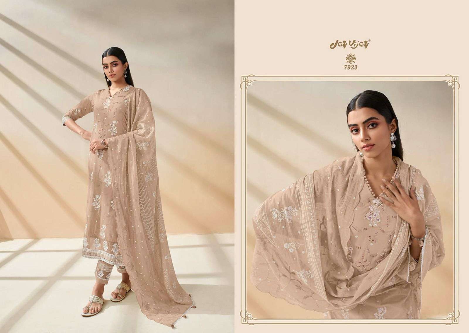 jayvijay jiyana 7921-7928 series trendy designer salwar suits catalogue online market surat