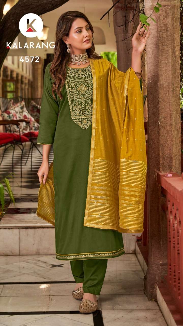 kalarang ladli 4571-4574 series stylish designer salwar kameez catalogue manufacturer surat 