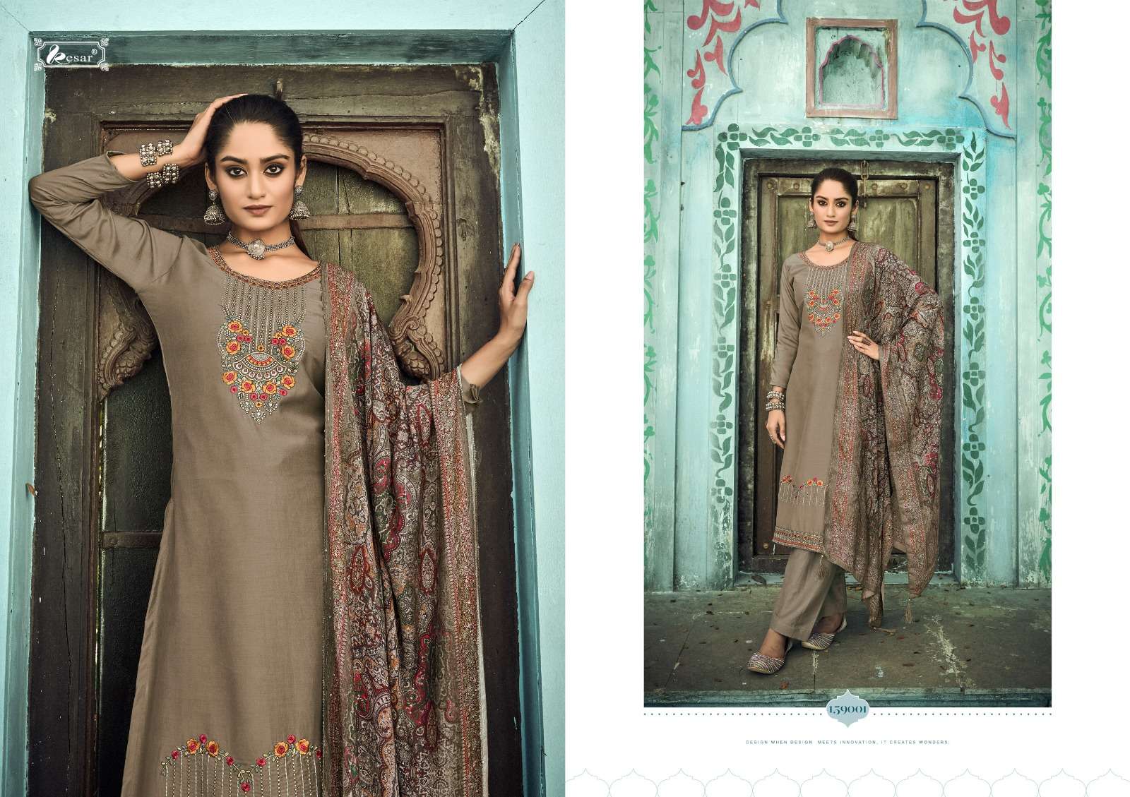 kesar sahira 159001-159006 series exclusive designer salwar kameez catalogue design 2023 