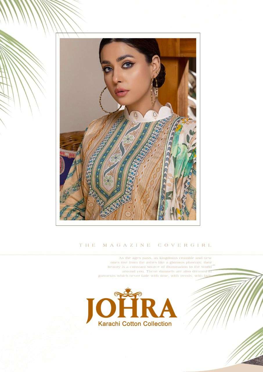 kf designer johra 1001-1006 series pure heavy cotton designer salwar suits catalogue manufacturer surat 