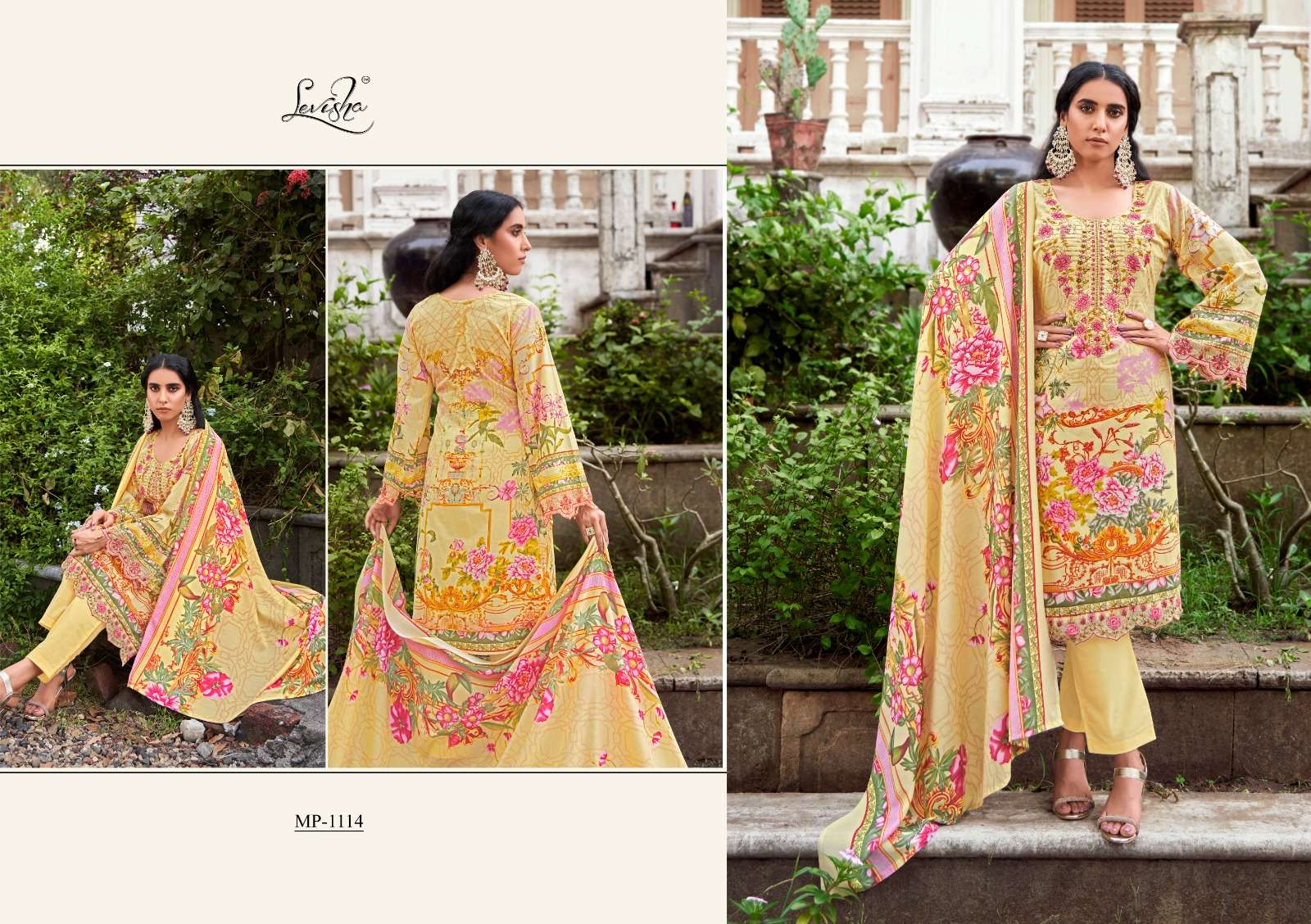 levisha mahefuz vol-4 1113-1120 series stylish designer pakistani salwar suits catalogue wholesaler surat 
