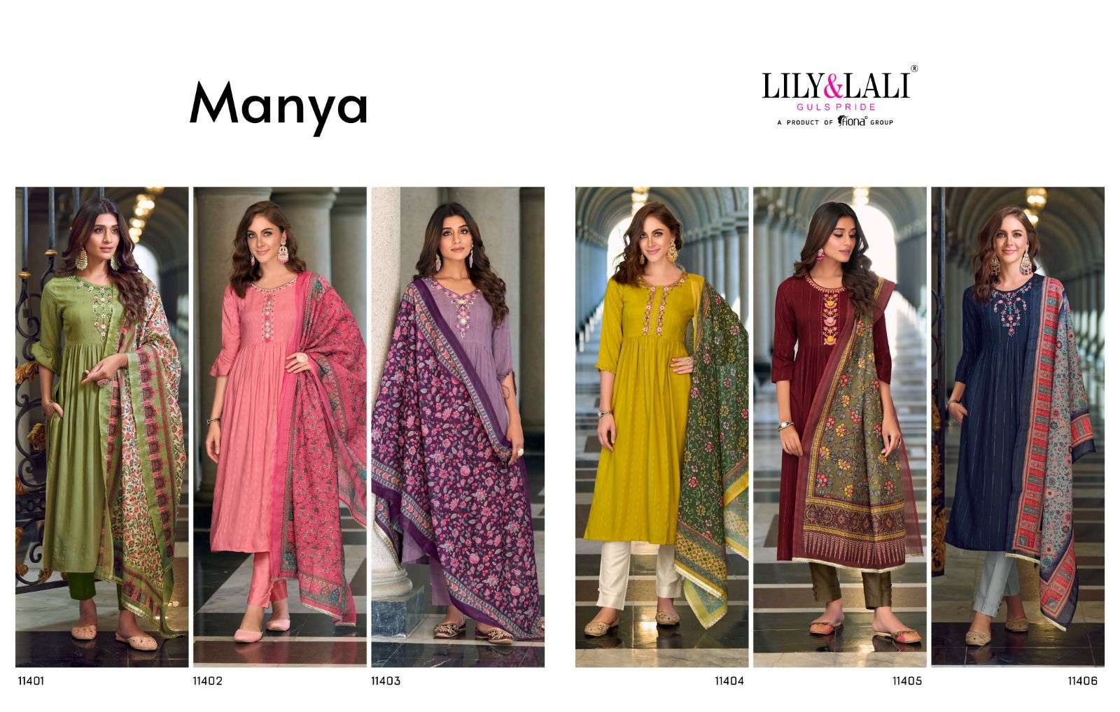 lily and lali manya 11401-11408 series fancy designer kurtis catalogue online dealer surat 