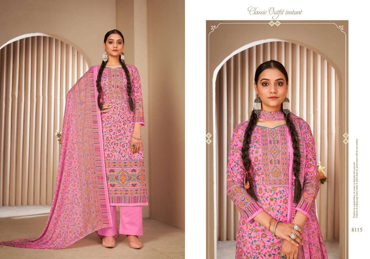 lokesh kastoori 8113-8122 series fancy designer dress material catalogue wholeasle price surat 