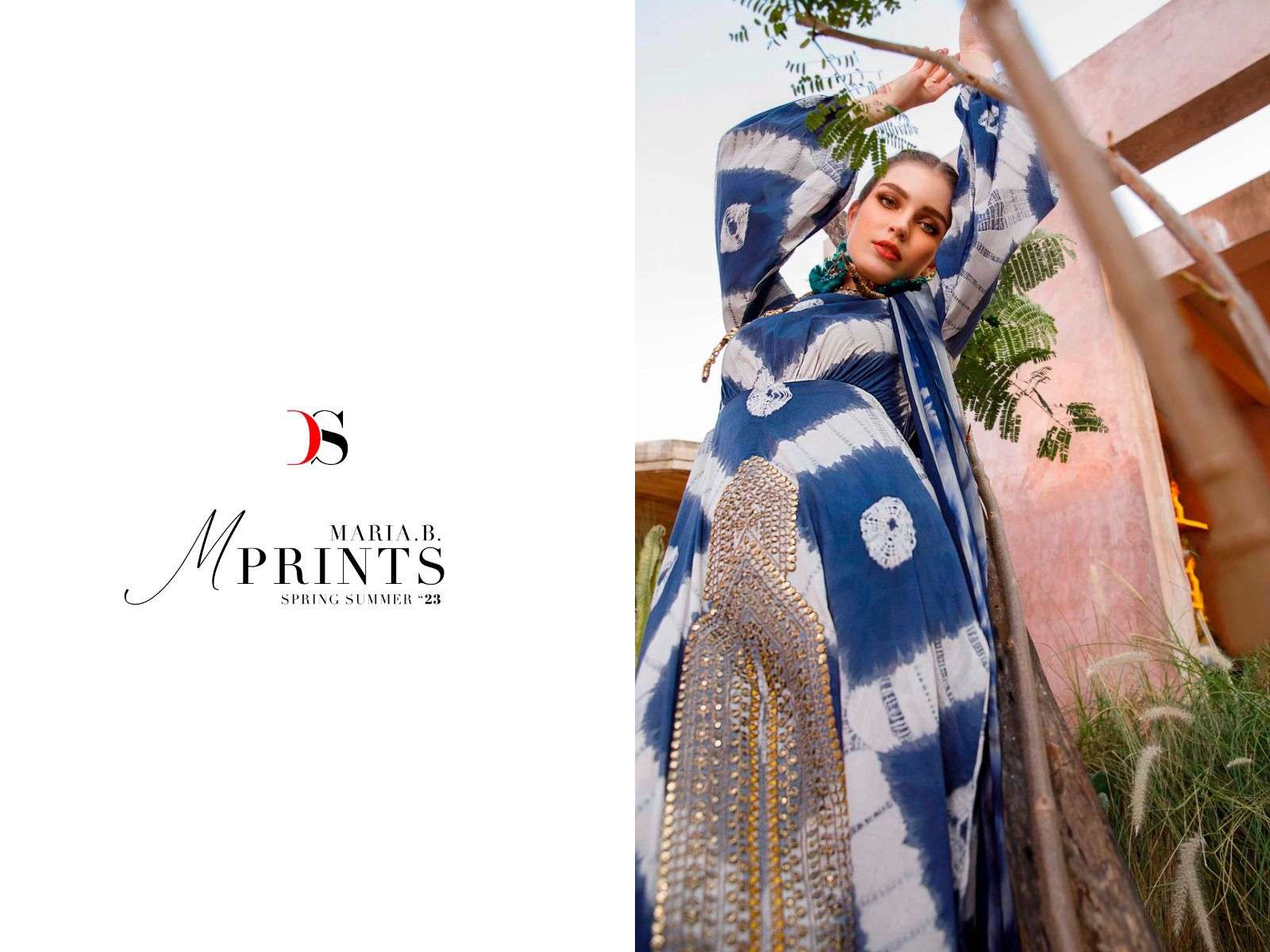 mariab mprint spring summer vol-23 by deepsyb suits pakistani pure cotton embroidered suits supplier surat